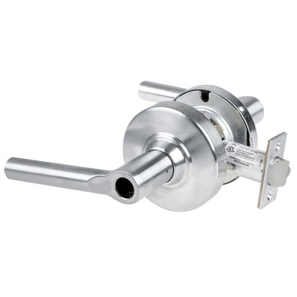 Schlage Grade 2 Storeroom Cylindrical Lock with Field Selectable Vandlgard, Broadway Lever, Conventional Les ALX80L BRW 626